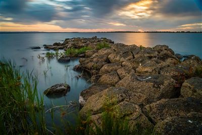 Sonnenaufgang am Lake Colac